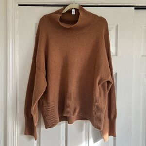 a new day Warm Brown Cowl Neck Sweater